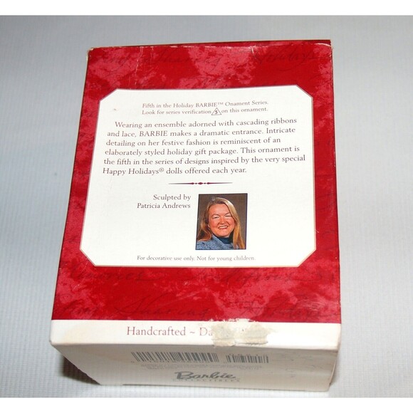 Holiday Barbie Hallmark Keepsake Ornament Collector's Series 1996 Christmas - Picture 3 of 3